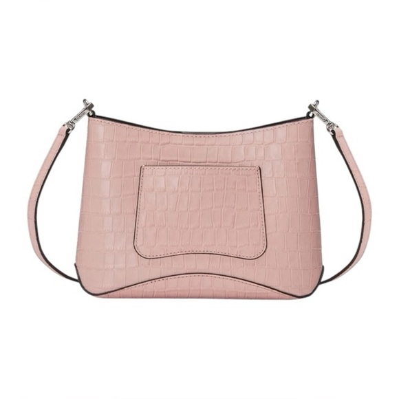 NWT Oryany Focus Mini Croc-Embossed Leather Crossbody Bag in Vintage Pink - Picture 12 of 16
